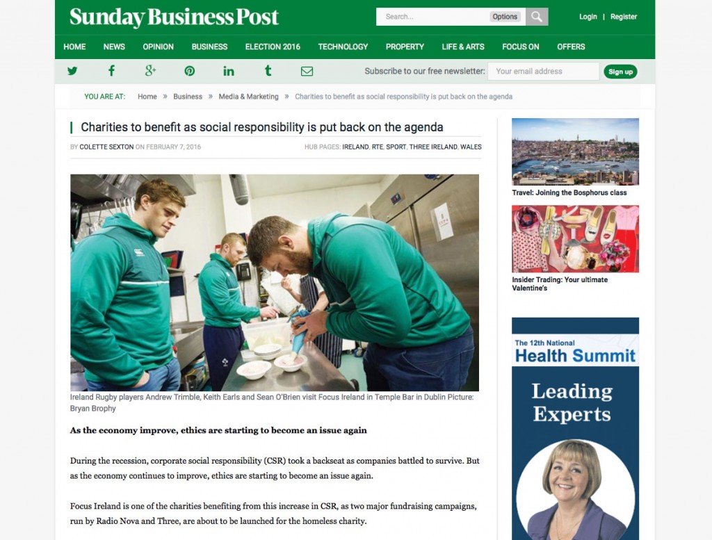 Ireland Rugby players support Focus Irl, Press Photographers, Corporate PR Photographer, 1image.ie