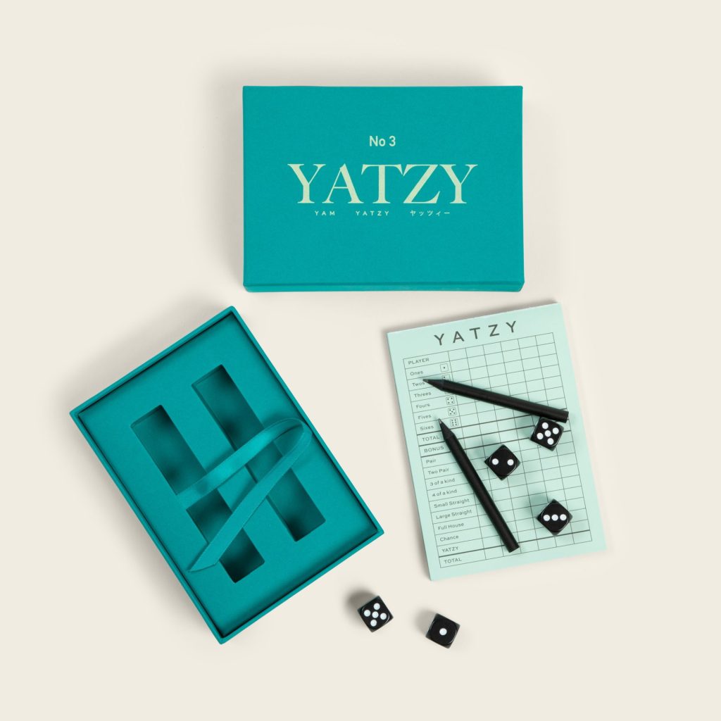 Yatzy game pieces displayed Product Photography Studio Dublin &Open